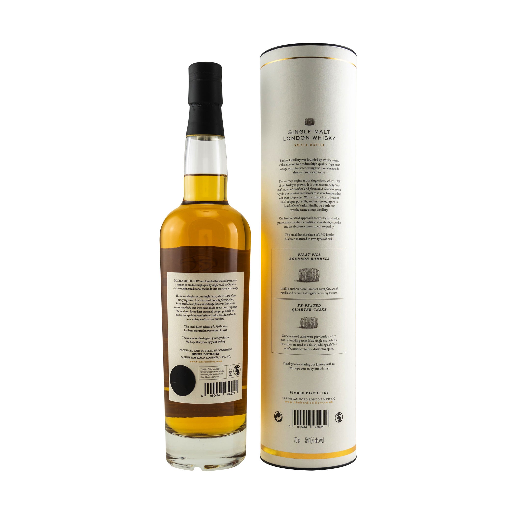 Bimber Single Malt London Whisky Peated Cask Batch 01 2020