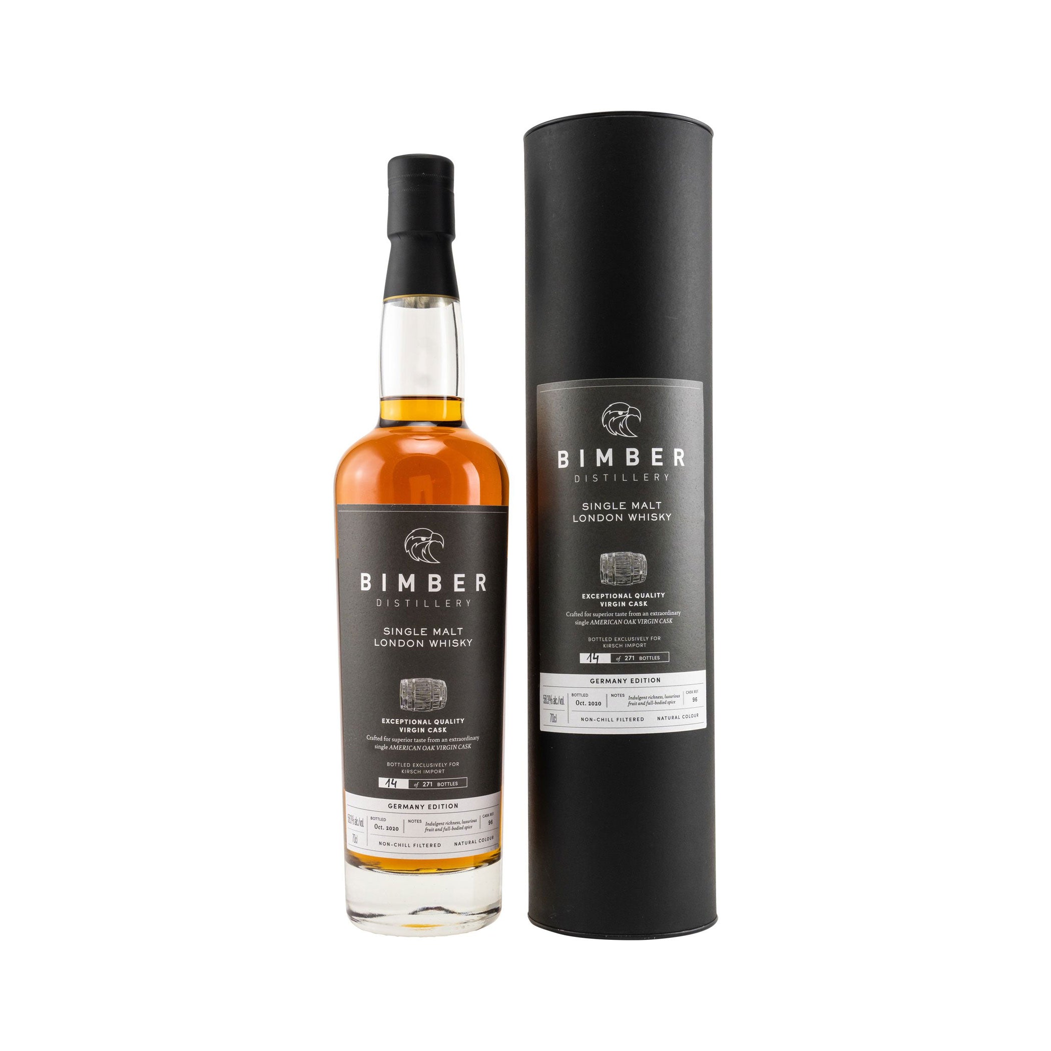 Bimber Single Malt London Whisky - Virgin Cask #96 German Edition Kirsch