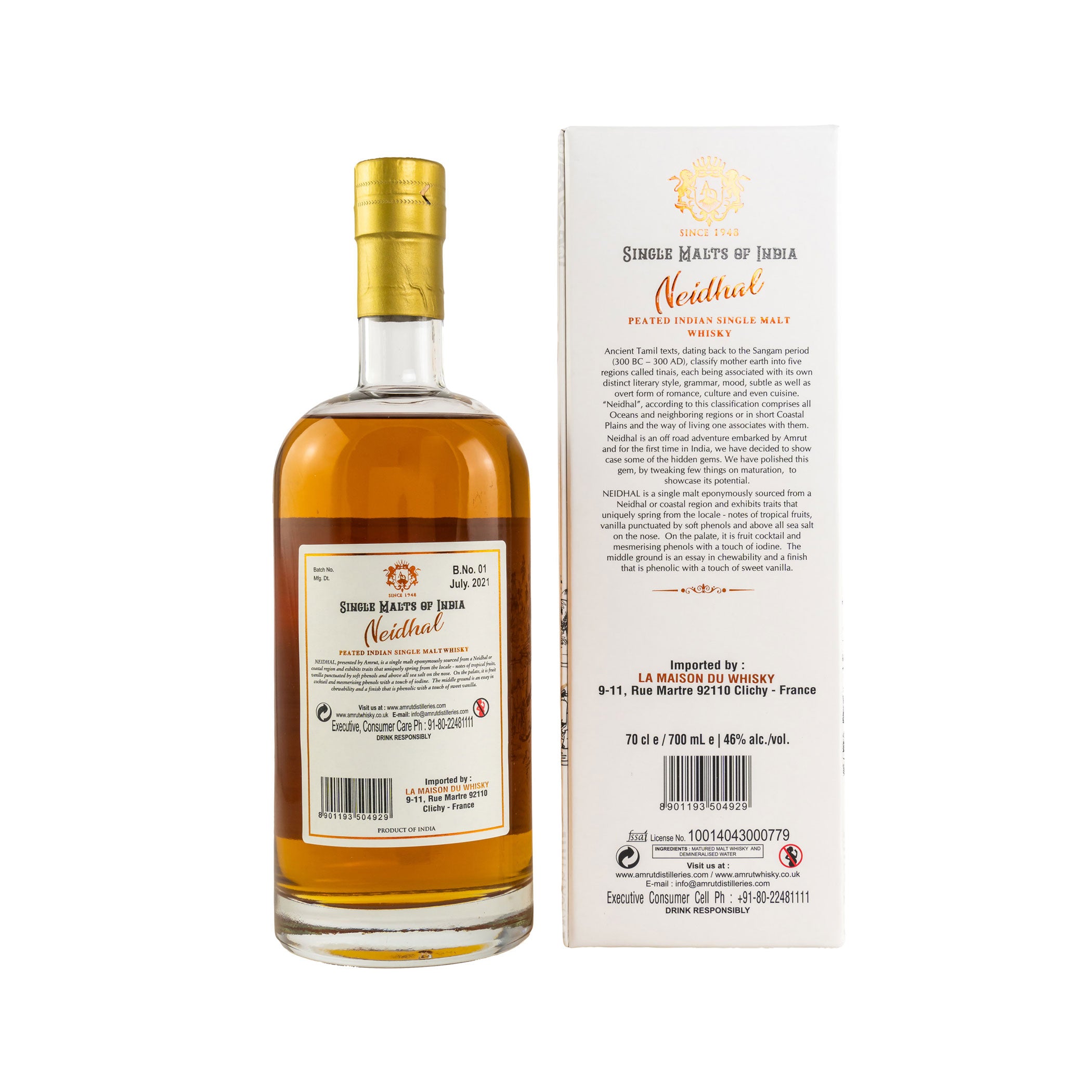 Amrut Neidhal  - Peated Single Malt Whisky