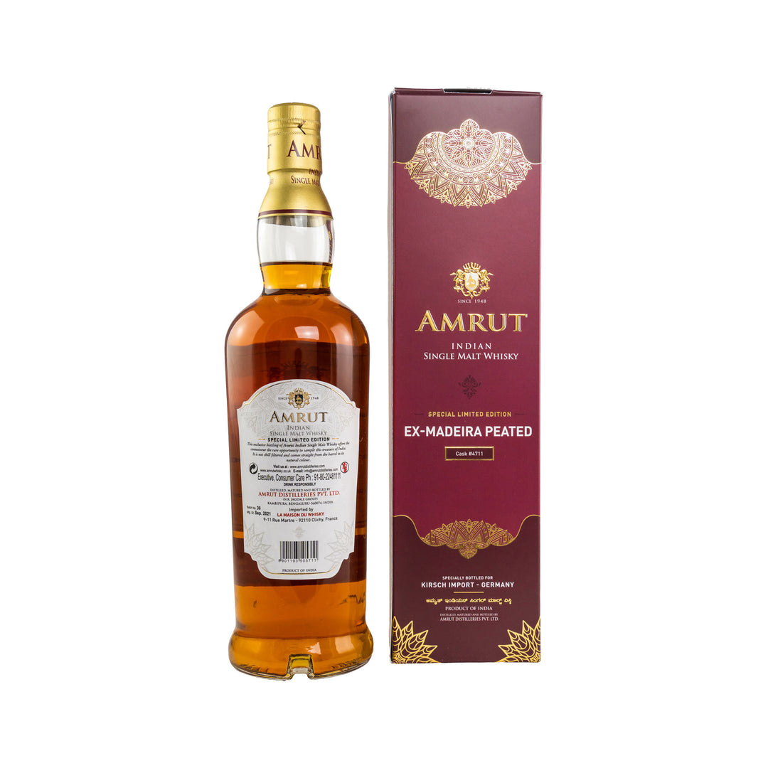Amrut 2015/2021 Ex-Madeira Peated Indian Single Malt Whisky