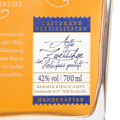 Old Plum Matured in Wooden Barrels - Gourmet Fruit Brandy - Distillery Kammer-Kirsch