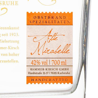 Alte Mirabelle - Obstbrand - Destillerie Kammer-Kirsch