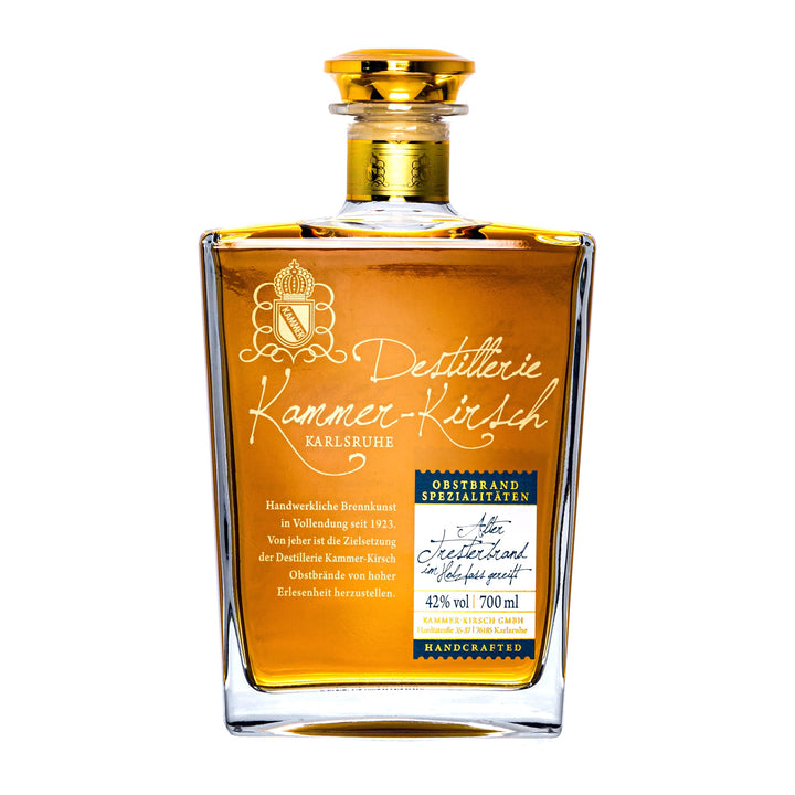 Aged pomace brandy matured in wooden barrels - Gourmet fruit brandy - Kammer-Kirsch Distillery