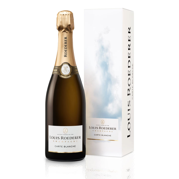 Roederer Carte Blanche  Demi Sec Champagner in Grafik-Geschenkverpackung
