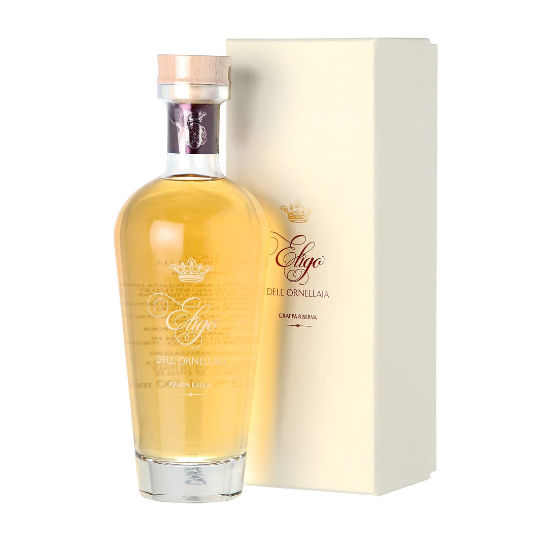 Ornellaia Grappa Eligo Riserva in Geschenkpackung