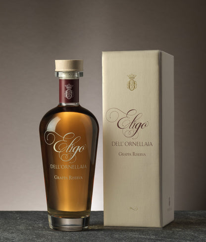 Ornellaia Grappa Eligo Riserva in Geschenkpackung