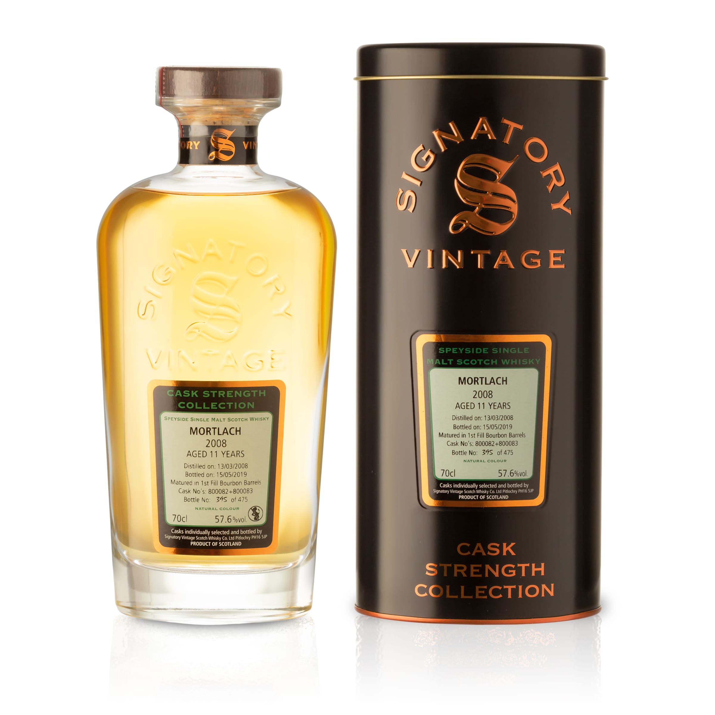 Mortlach 2008/2019 Sig CS Cask 800082+800083 - Signatory Vintage