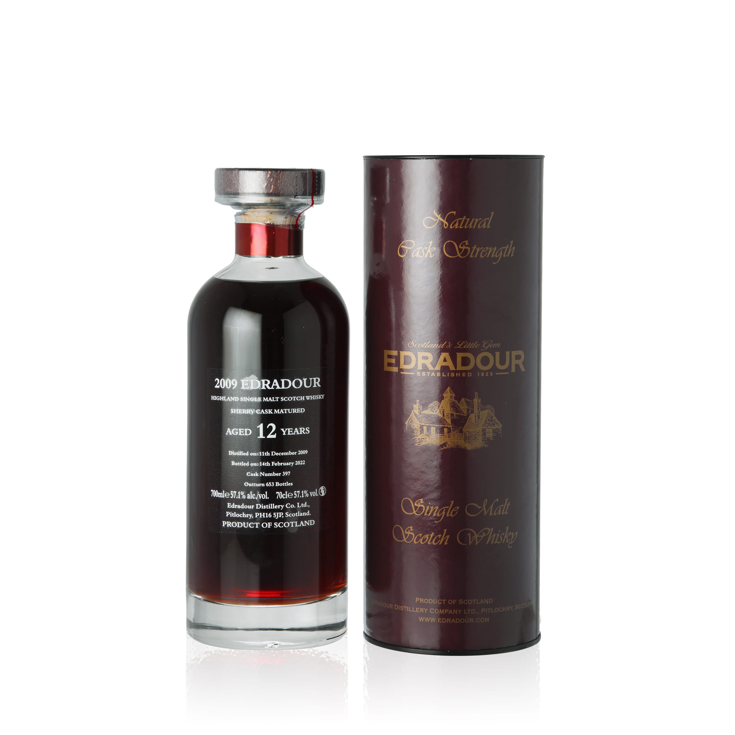 Edradour 2009/2022 - 12 Jahre Single Ibisco Sherry Cask No. 397 Natural Cask Strength