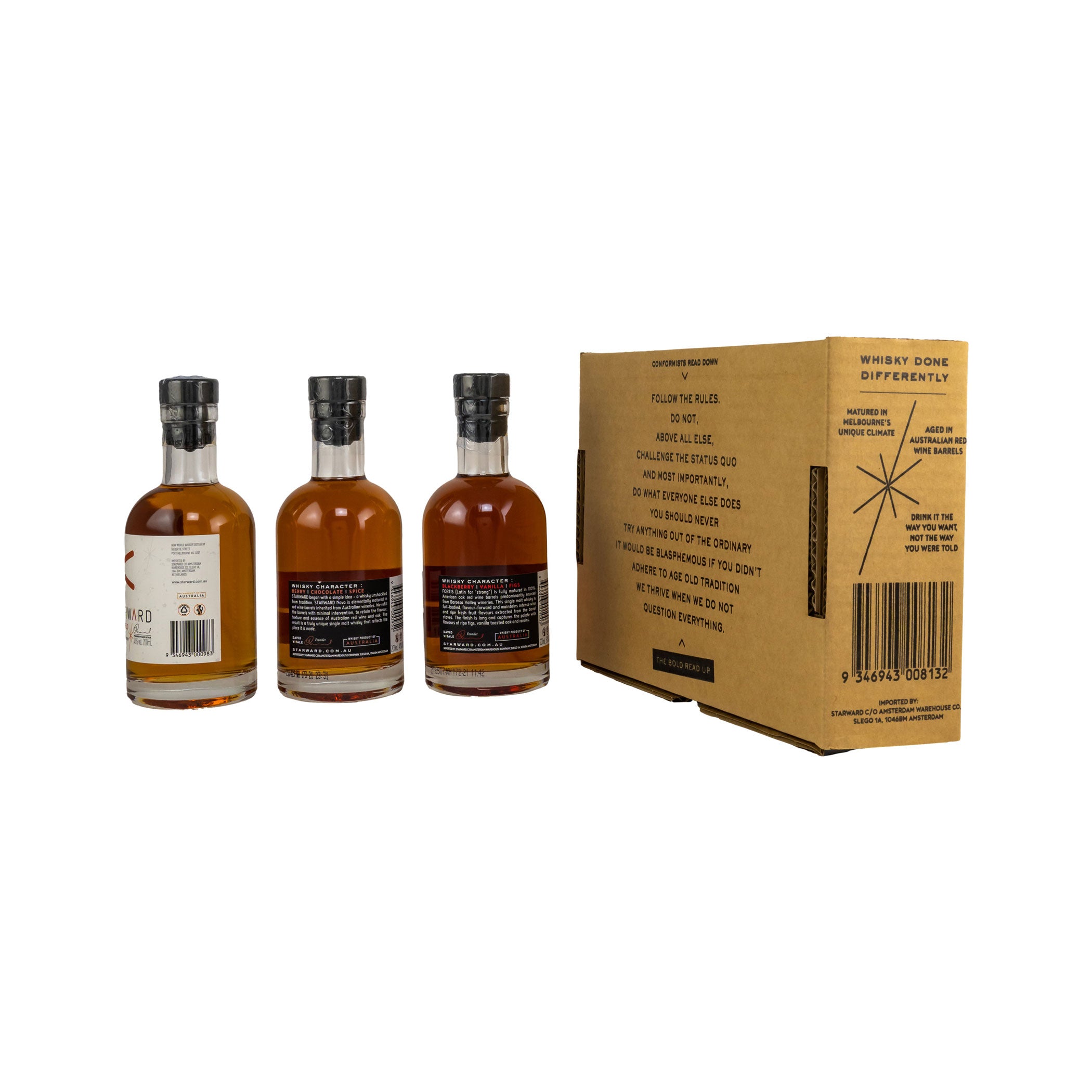 Starward Whisky 3-teiliges Probier-Set in Geschenkbox