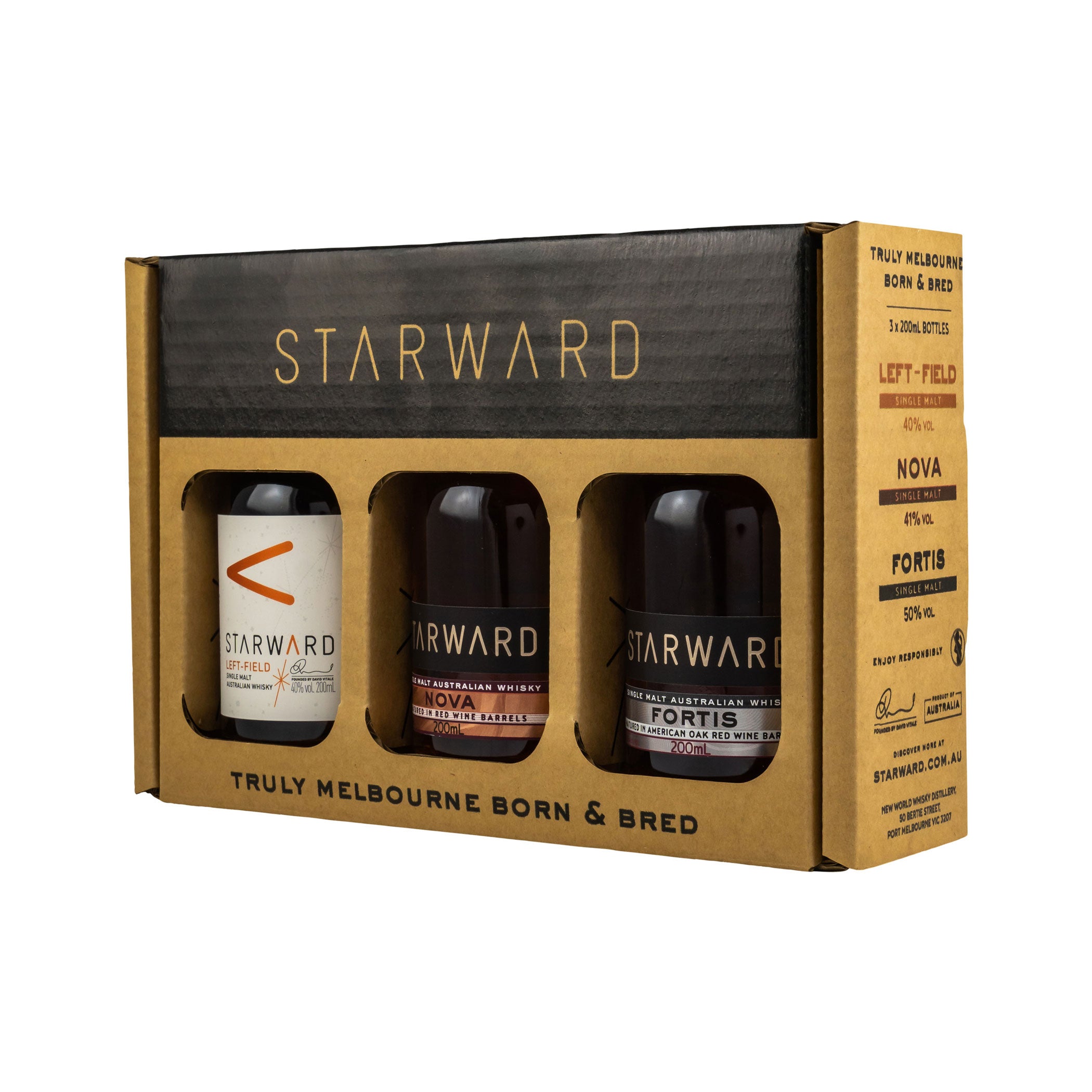Starward Whisky 3-teiliges Probier-Set in Geschenkbox