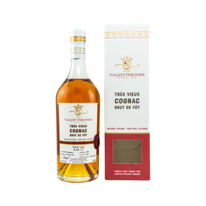 Vallein Tercinier, Cognac Trés Vieux Lot 72 – 100% Petite Champagne, Single Cask