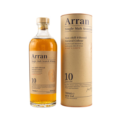 Arran Single Malt 10 Years Old 46% - New without original packaging