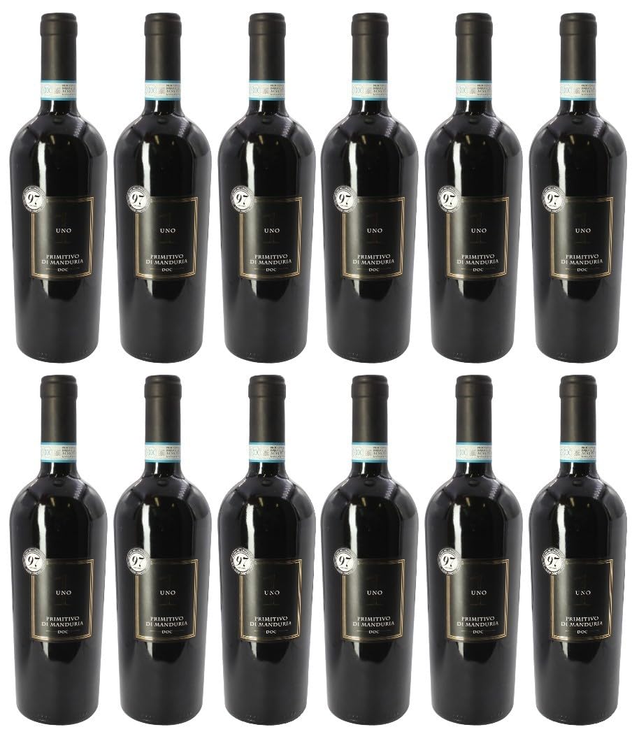 Masseria La Volpe Uno Primitivo di Manduria 2024 12 Flaschen Rotwein 0,75L 14% vol