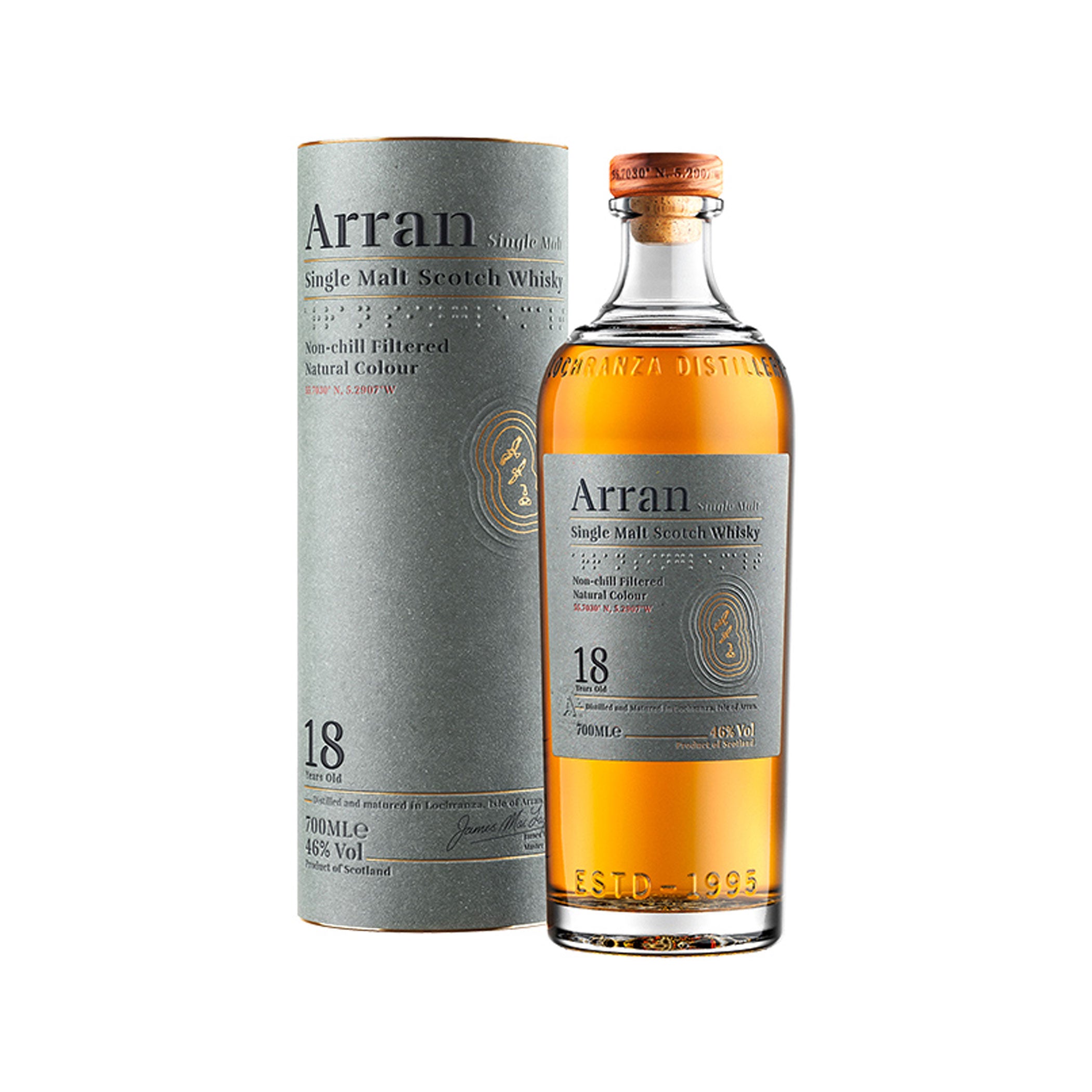ARRAN 18 Year Old Single Malt Scotch Whisky