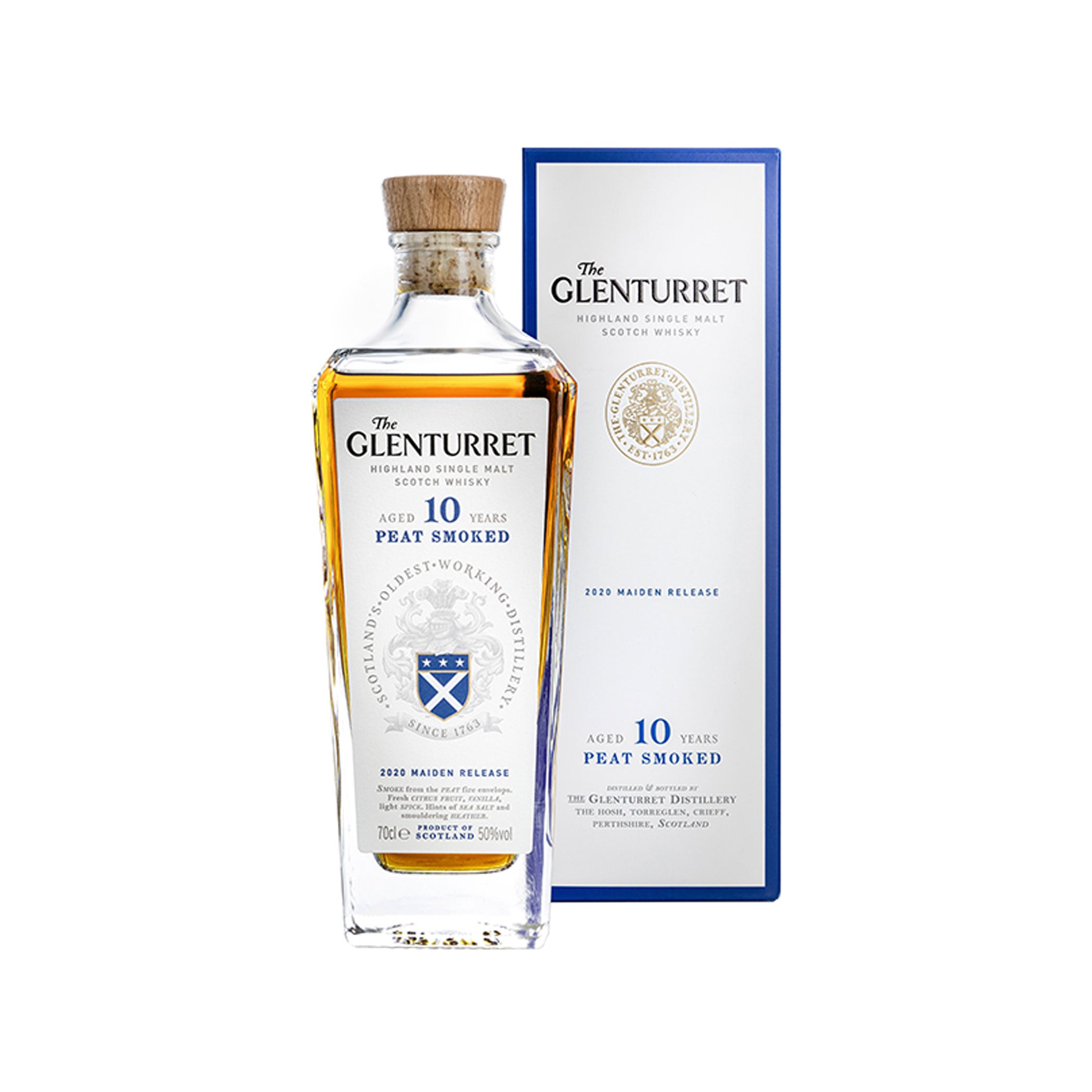 Glenturret 10 Year Old Peat Smoked 0.7L 50% vol. 2020 Maiden Release