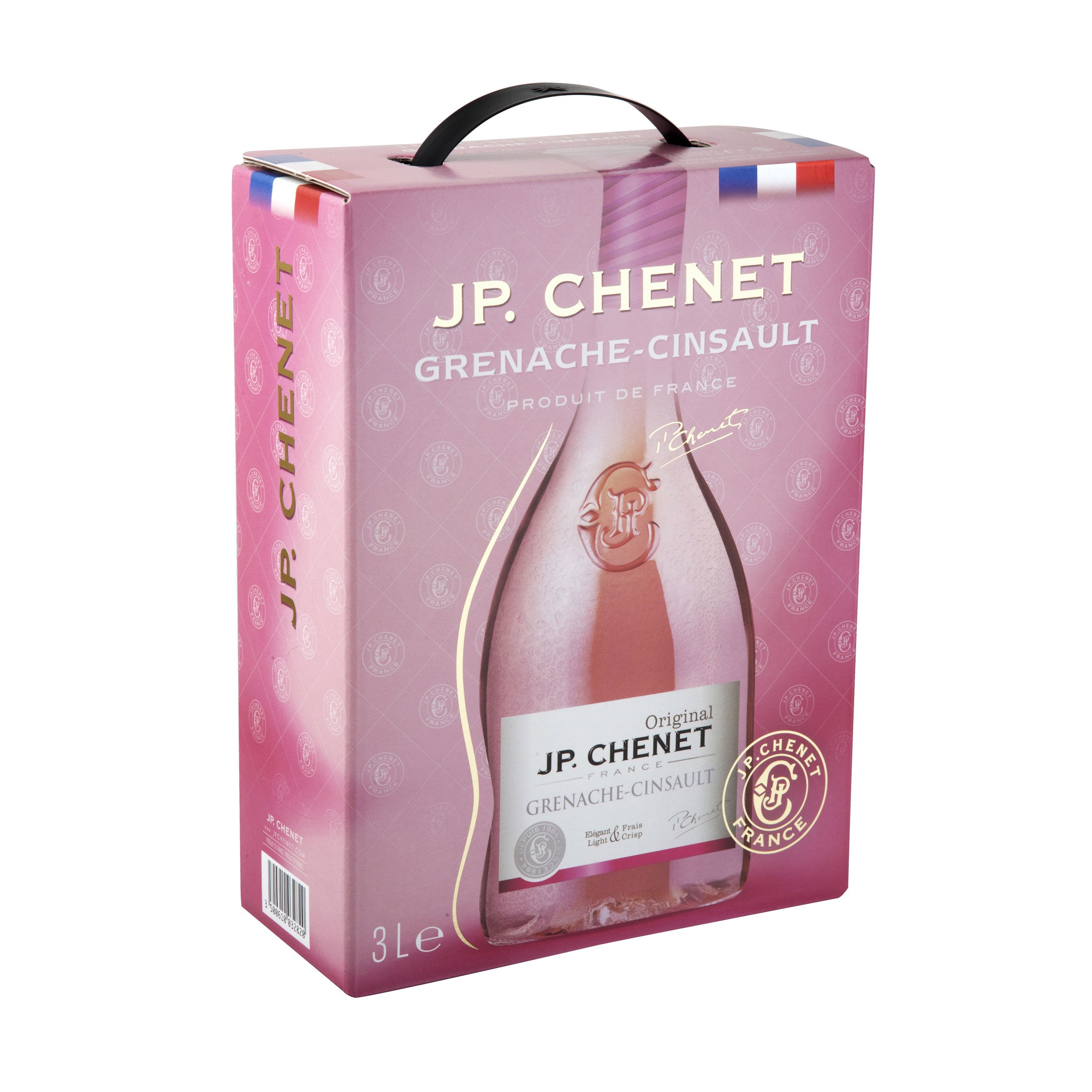 BIB 4 er Set Rot/Weiss/Rose - Colombard-Sauvignon, Grenache-Cinsault , Cabernet-Syrah, Merlot, JP. Chenet - Bag in Box Probierpaket