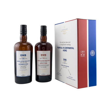 EMB Plummer 14 Jahre - Tropical vs Continental Aging -  Comparative Tasting Set - 2 Flaschen -   Scheer Velier Main Jamaica Vatted Single Rum