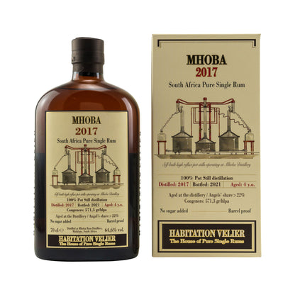 Mhoba Rum 2017/2021 - 4 Jahre Ex Bourbon Cask - Habitation