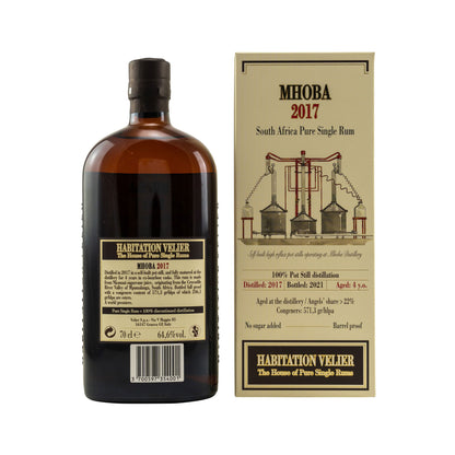 Mhoba Rum 2017/2021 - 4 Jahre Ex Bourbon Cask - Habitation