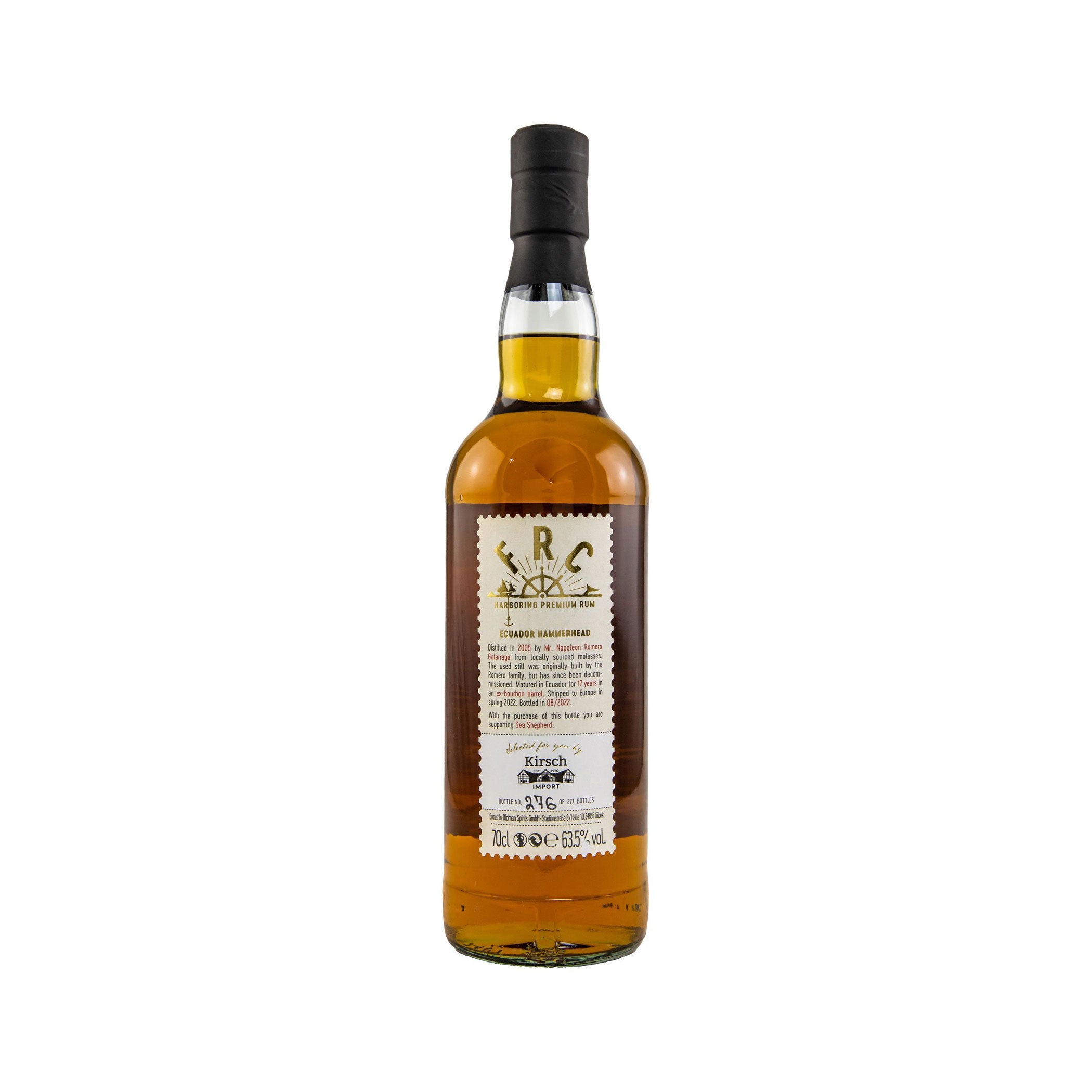 Ecuador Hammerhead 2005/2022 – Sea Shepherd - FRC Single Cask Rum Selected - by Kirsch Import