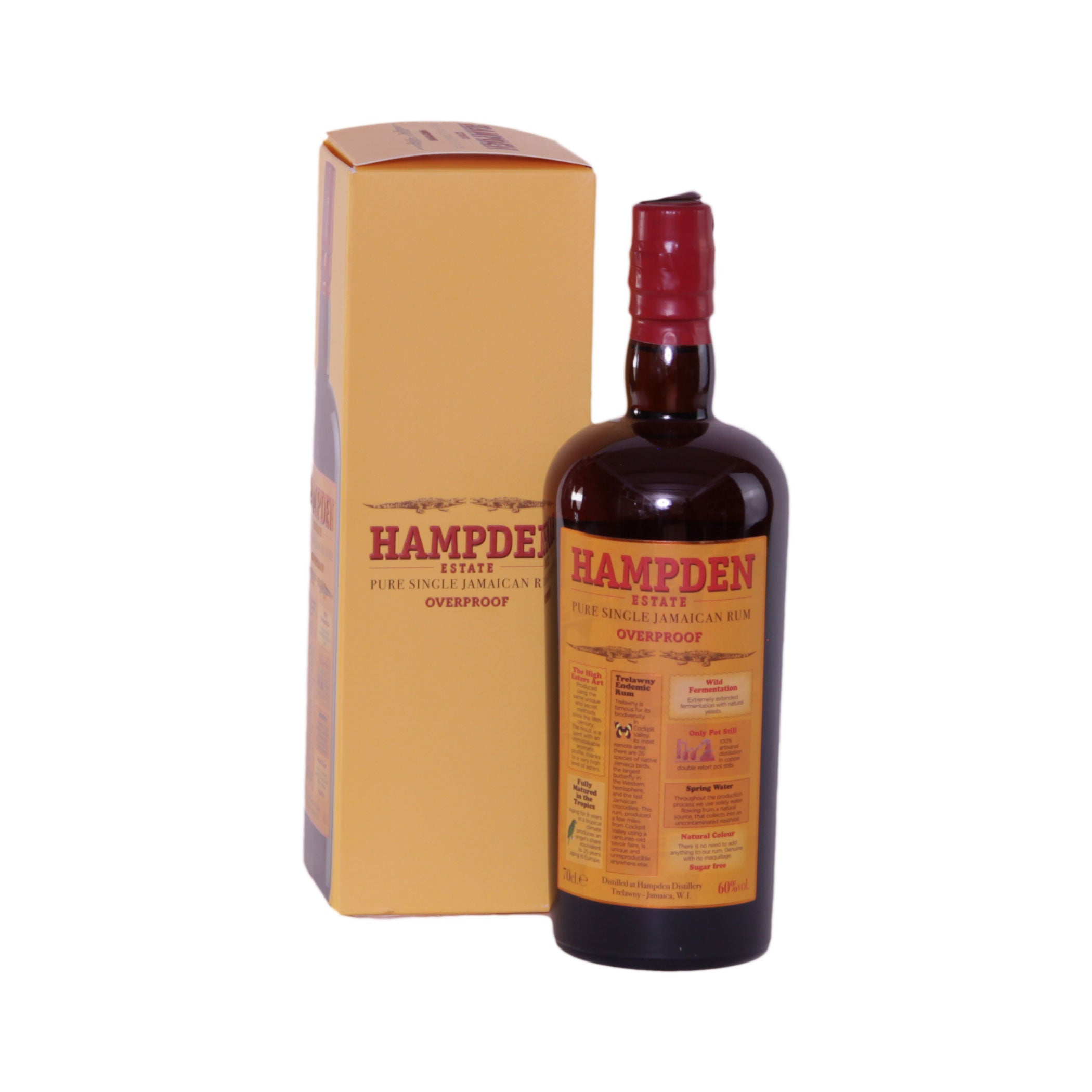 HAMPDEN Overproof - Pure Single Jamaican Rum 60%