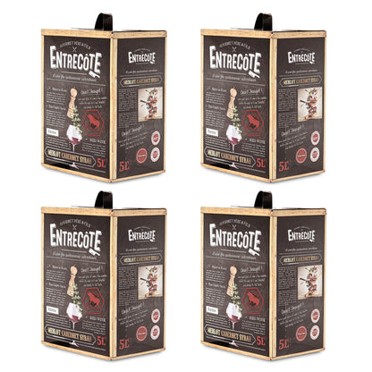 4 Boxen Bag-in-Box - Merlot Cabernet Syrah - ENTRECOTE
