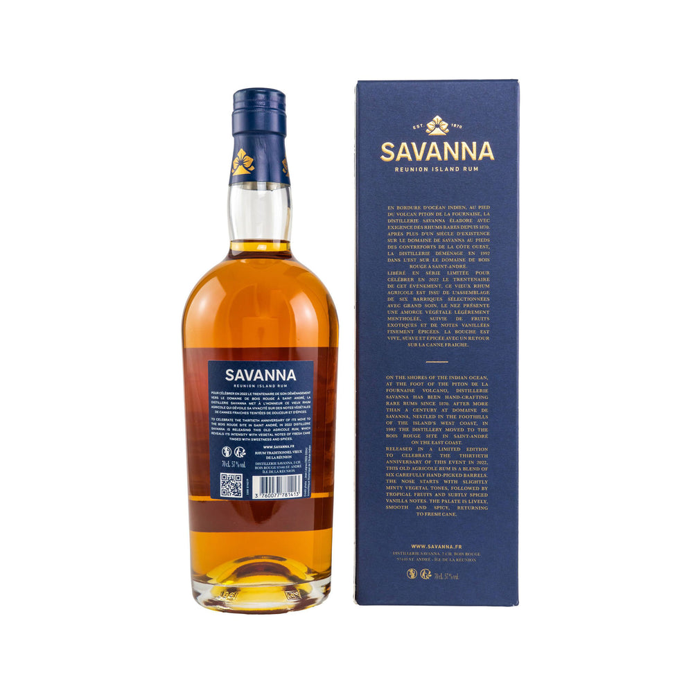 Savanna Edition Bois Rouge 1992/2022 - Rhum Agricole Tres Vieux de la Reunion