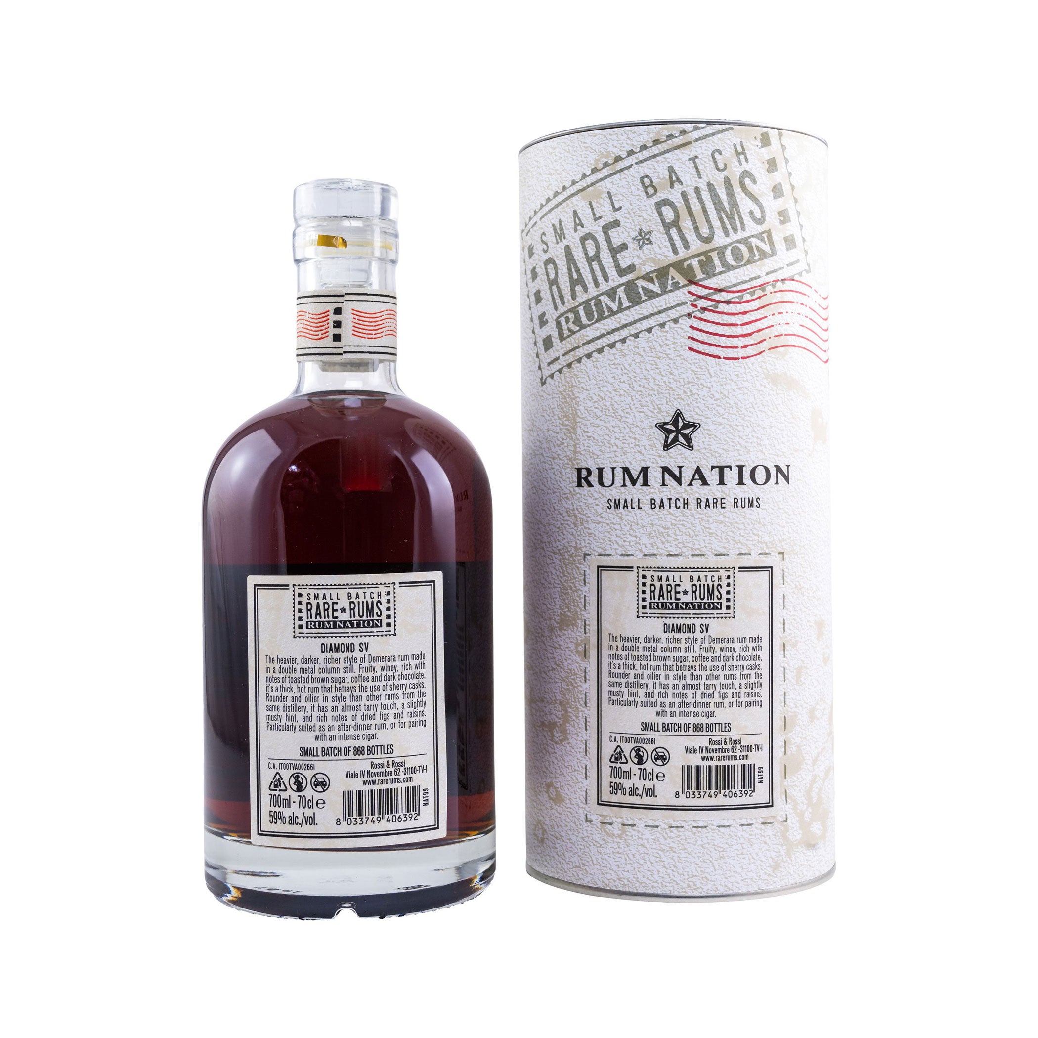 Rum Nation Diamond 15 Years 2005/2020 Whisky Finish 59% vol. in gift box 0.7L