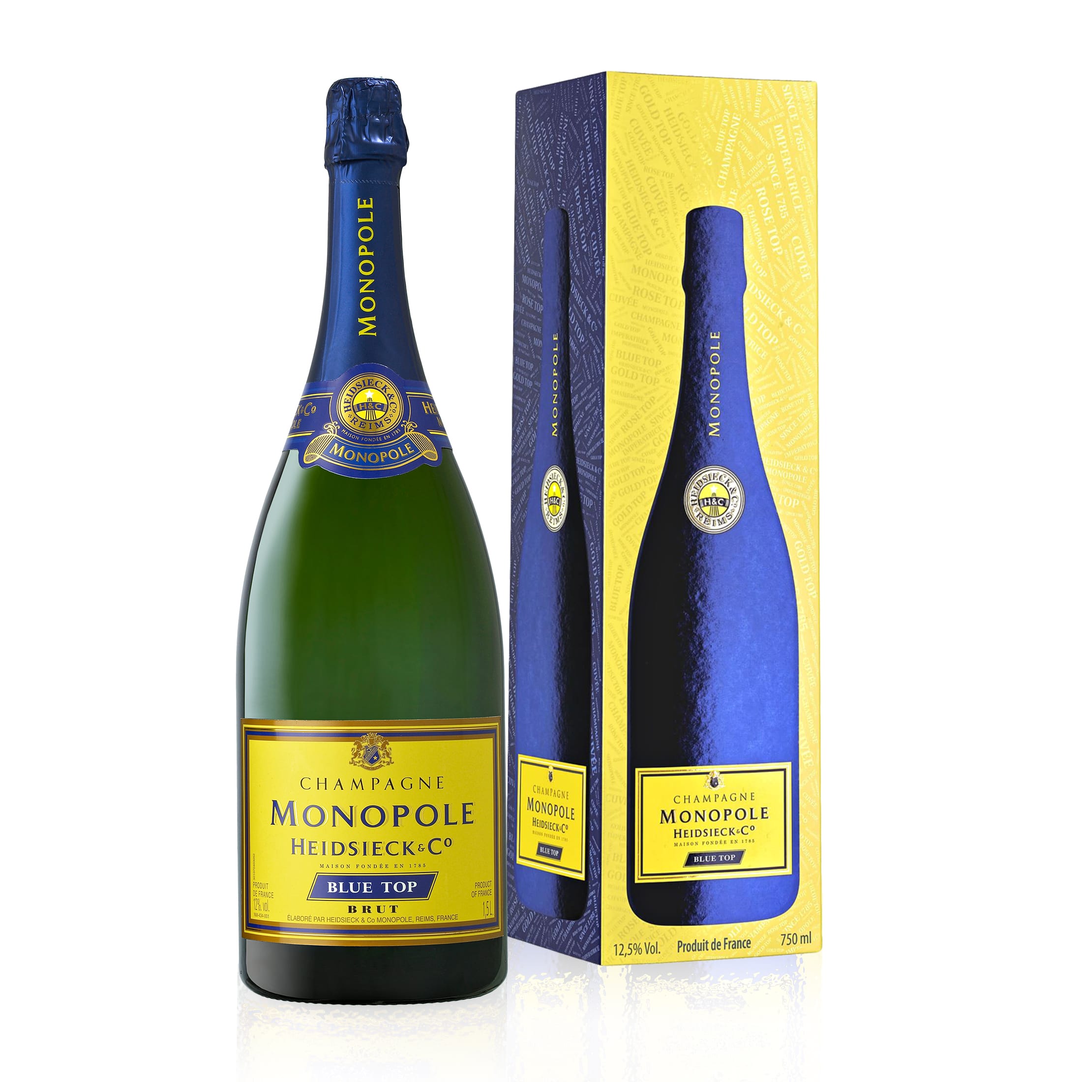 Heidsieck Monopole Blue Top Brut Magnum in Gift Box