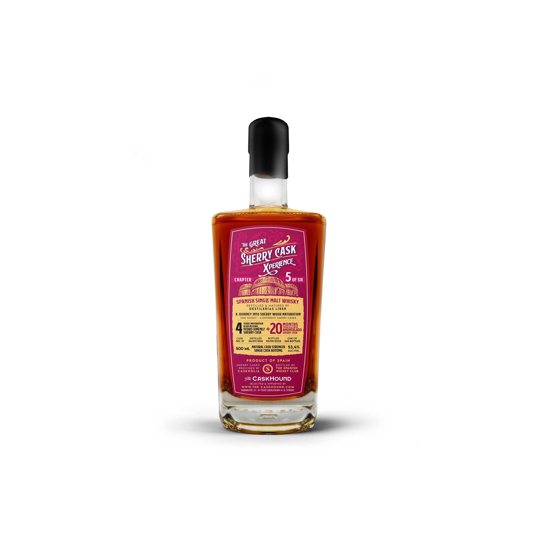 The Great Sherry Cask Xperience – Chapter 5 - The Caskhound - Spanish Single Malt Whisky - 6 Jahre alt