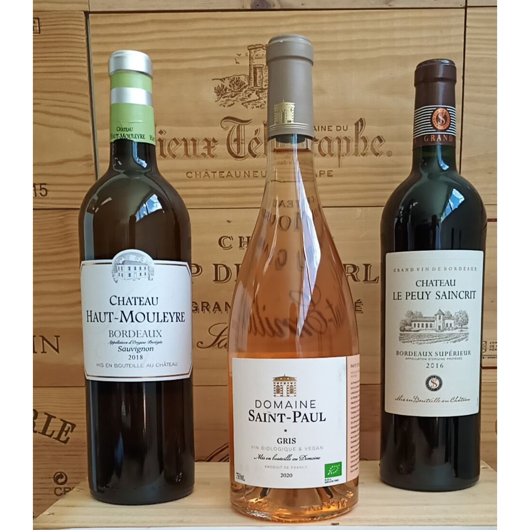 Feinste Weine - Weinselektion 6er Frankreich - Bordeaux / Pays DO'C Restposten #2