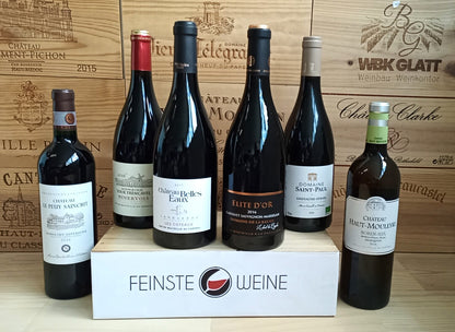 Feinste Weine - Weinselektion 6er Frankreich - Bordeaux / Pays DO'C Restposten #3