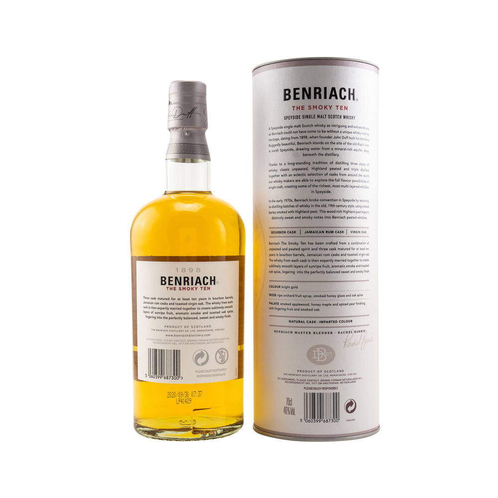 BenRiach 10 Year Old Smokey Ten 46% Speyside Single Malt