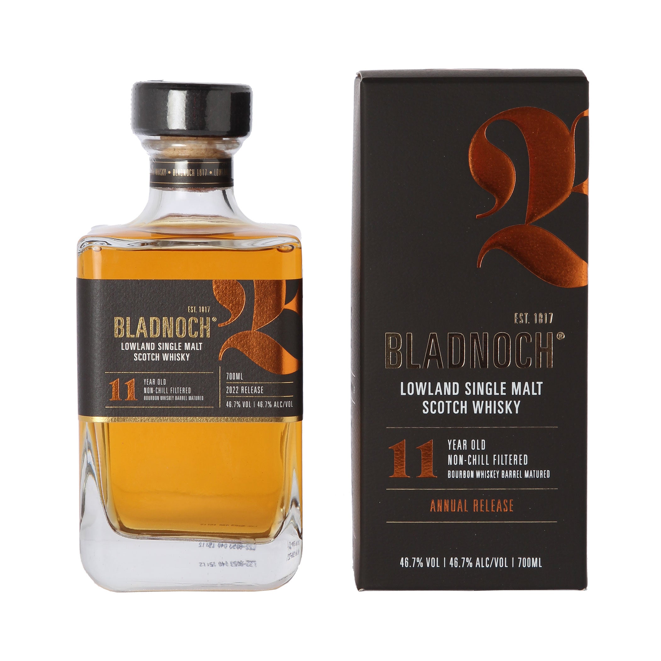Bladnoch 11 Jahre – Bourbon Cask – Release 2022 – Annual Release – Single Malt Scotch Whisky