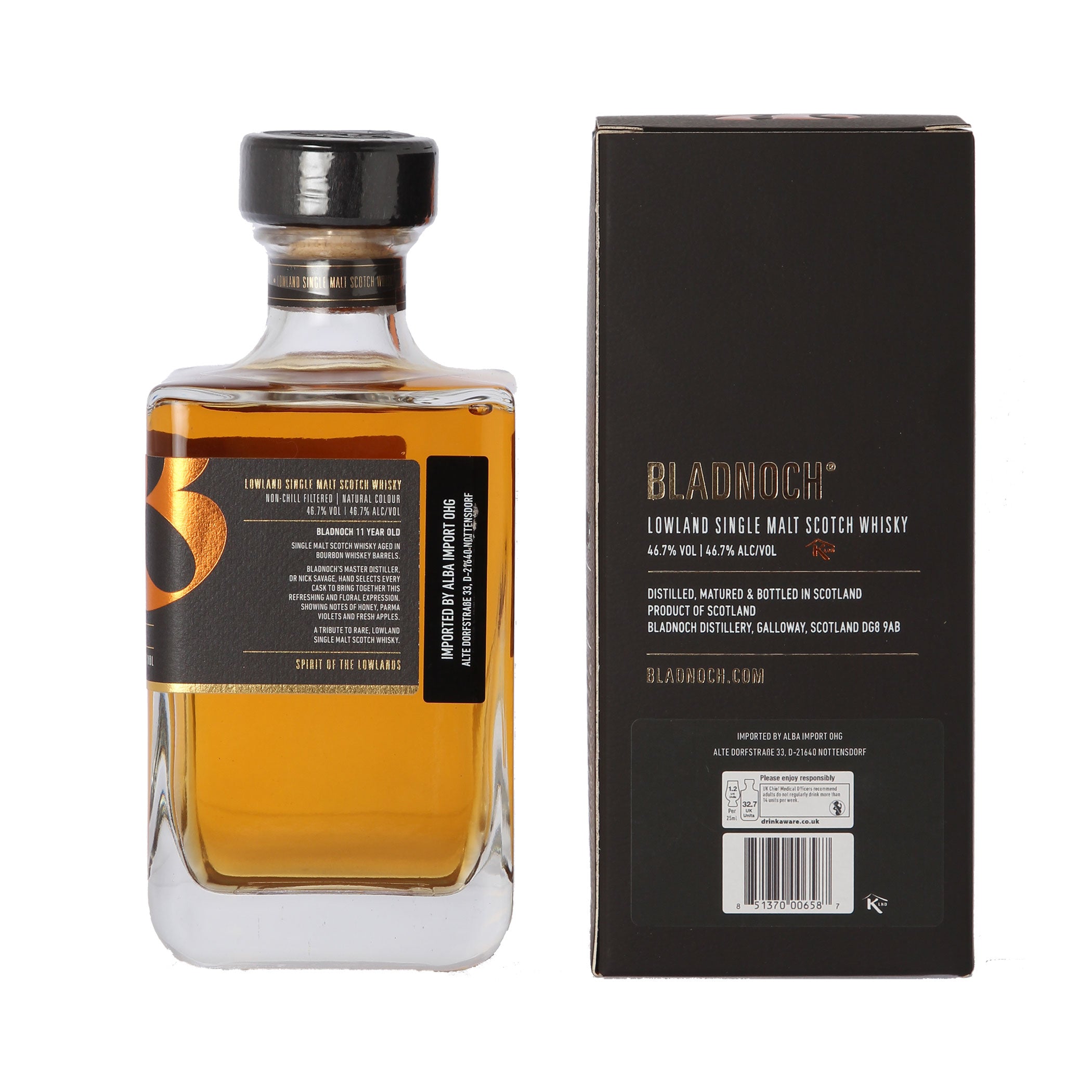 Bladnoch 11 Jahre – Bourbon Cask – Release 2022 – Annual Release – Single Malt Scotch Whisky