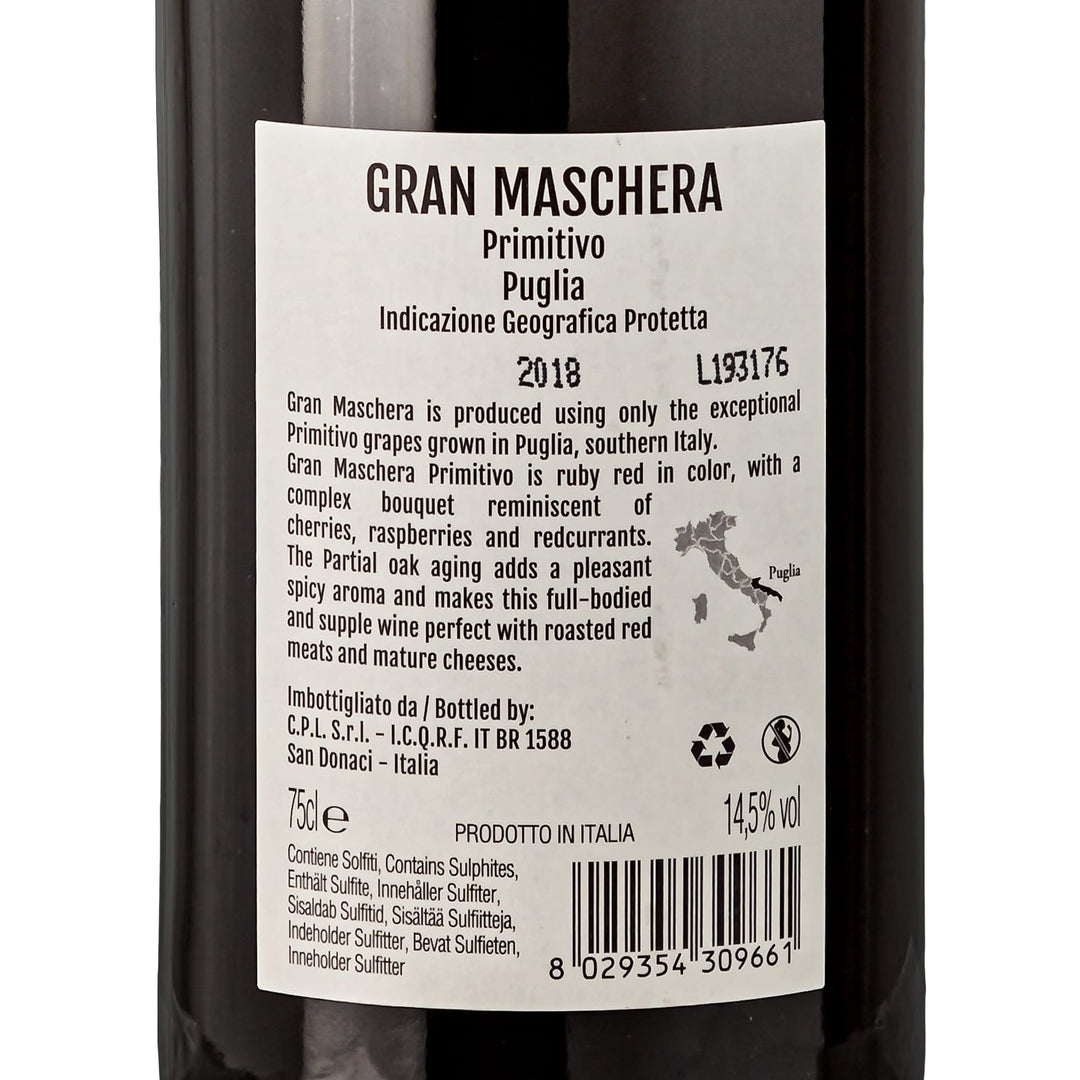2018 Gran Maschera Passitivo