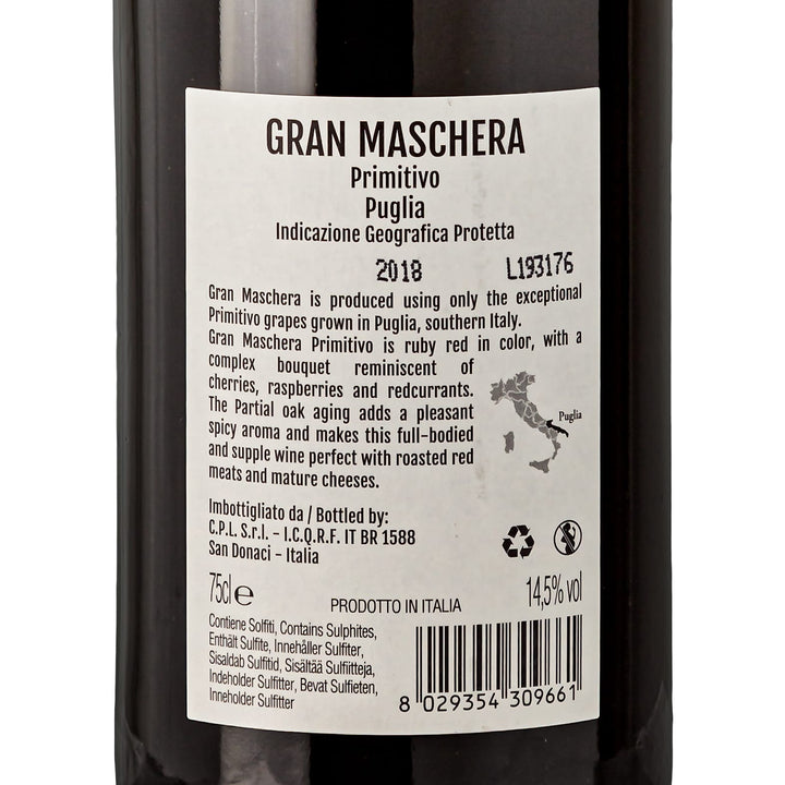 2018 Gran Maschera Passitivo