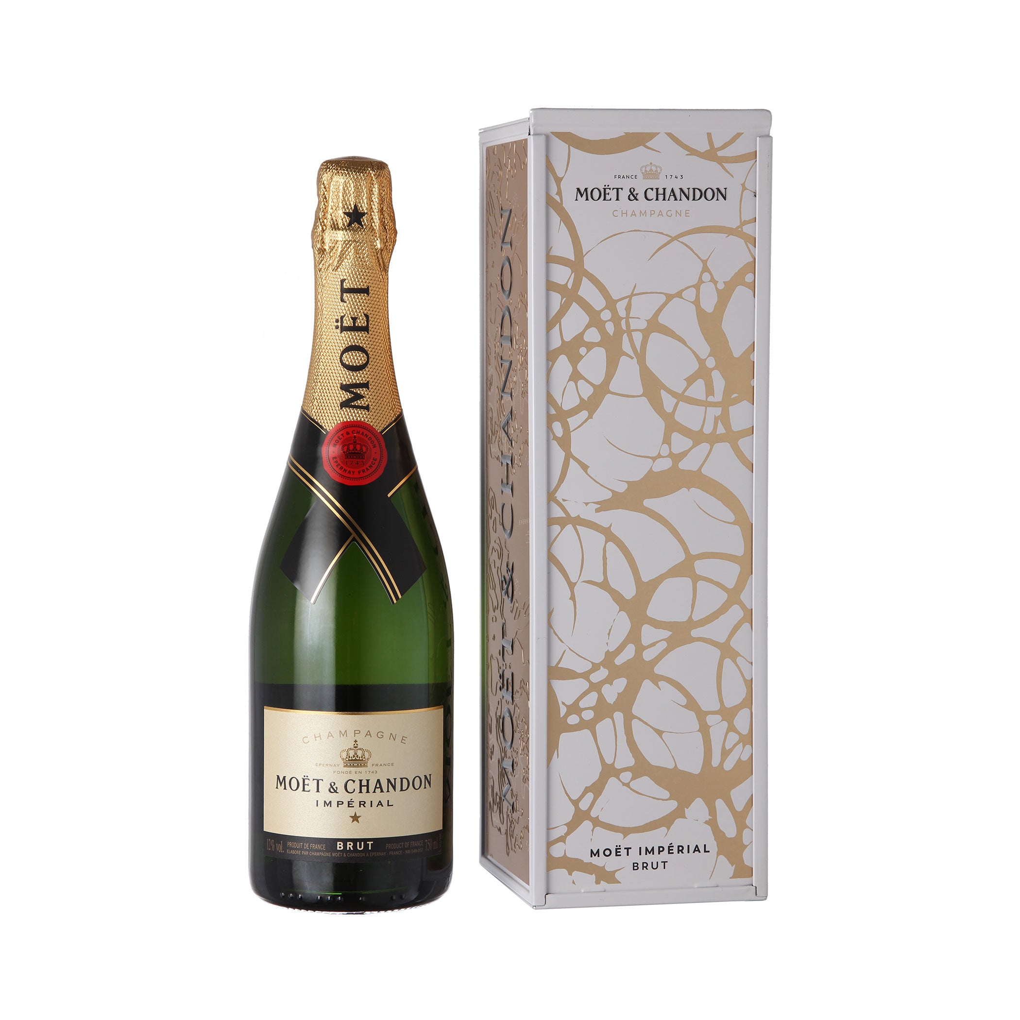 Finest Wines - Moët & Chandon 3-Bottle Champagne Set - Champagne Package with Three Iconic Champagnes (3 x 0.75 l)