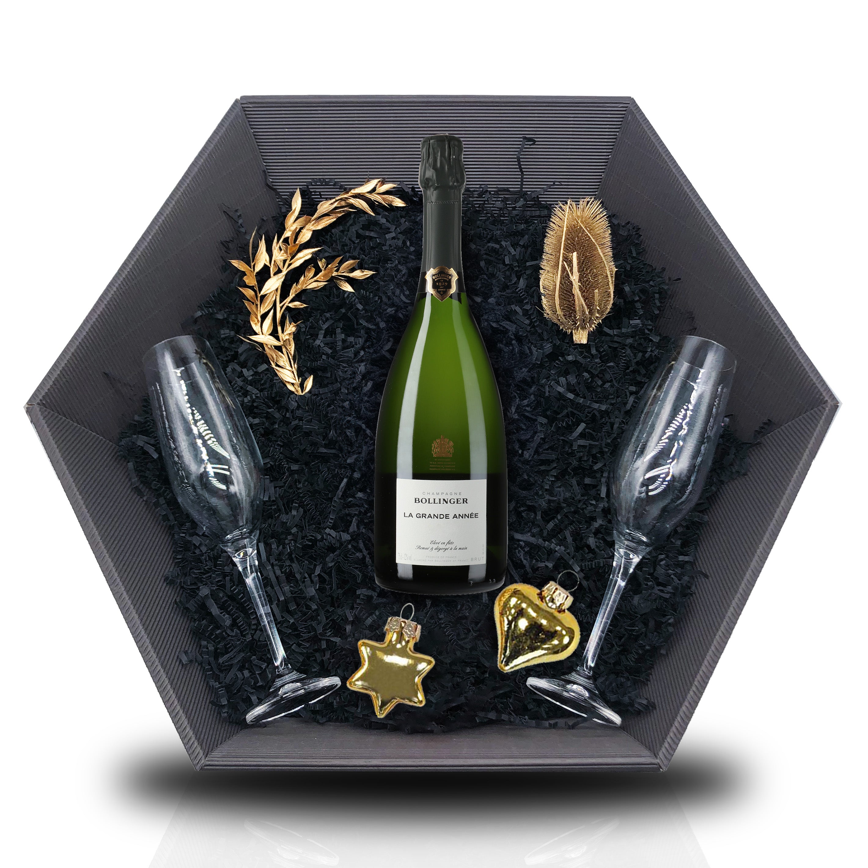 Bollinger La Grande Anneé Rosé 2014 in Holzkiste 0,75L 12,5% Vol Giftbasket