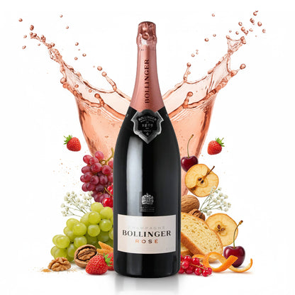 Bollinger Rosé Champagne Brut in Wooden Box 3L