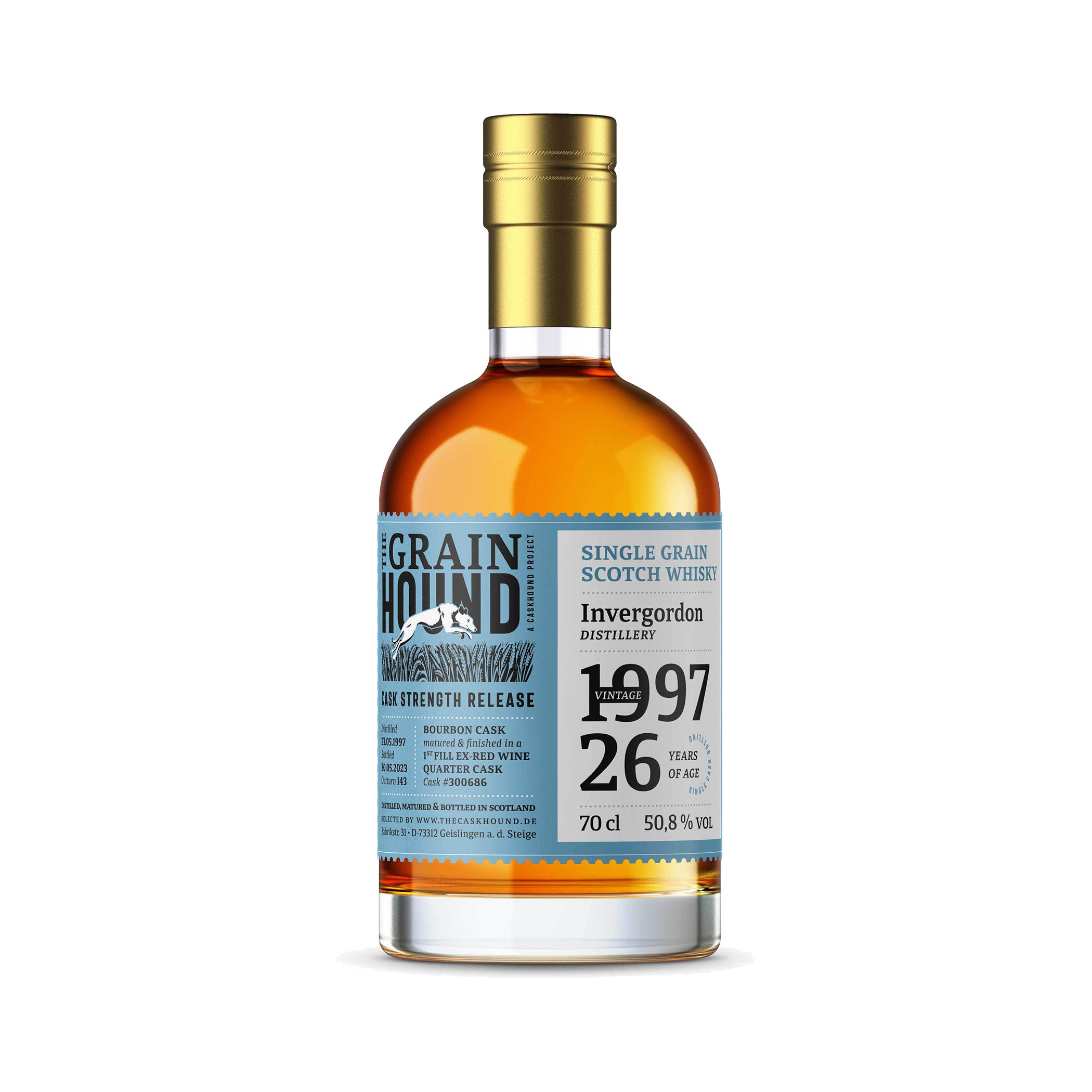 Invergordon - Highland Single Grain Scotch Whisky - 26 Jahre alt (1997/2023) - The Caskhound