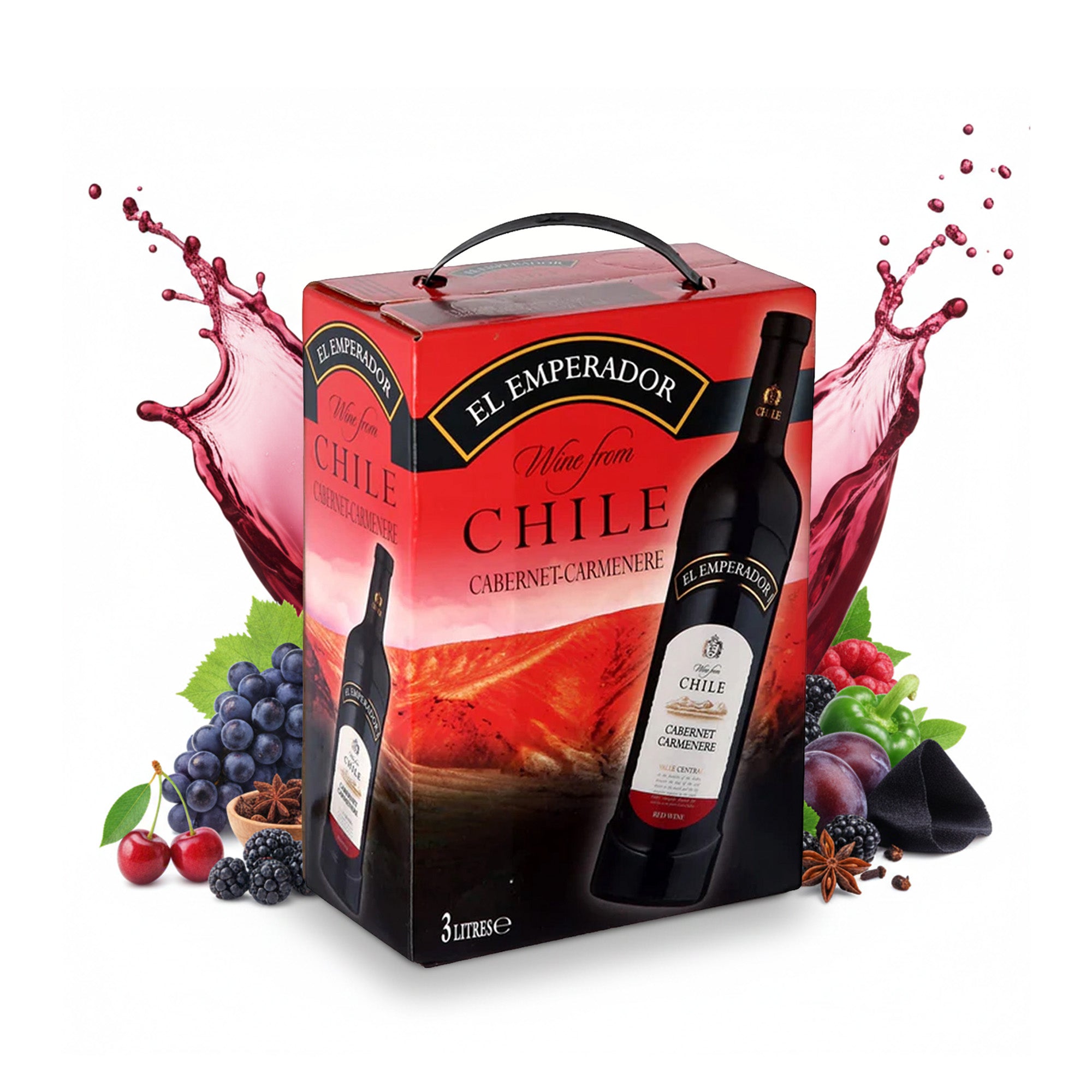 Cabernet-Carmenere - El Emperador - Bag-in-Box 3L - Rotwein trocken aus Chile