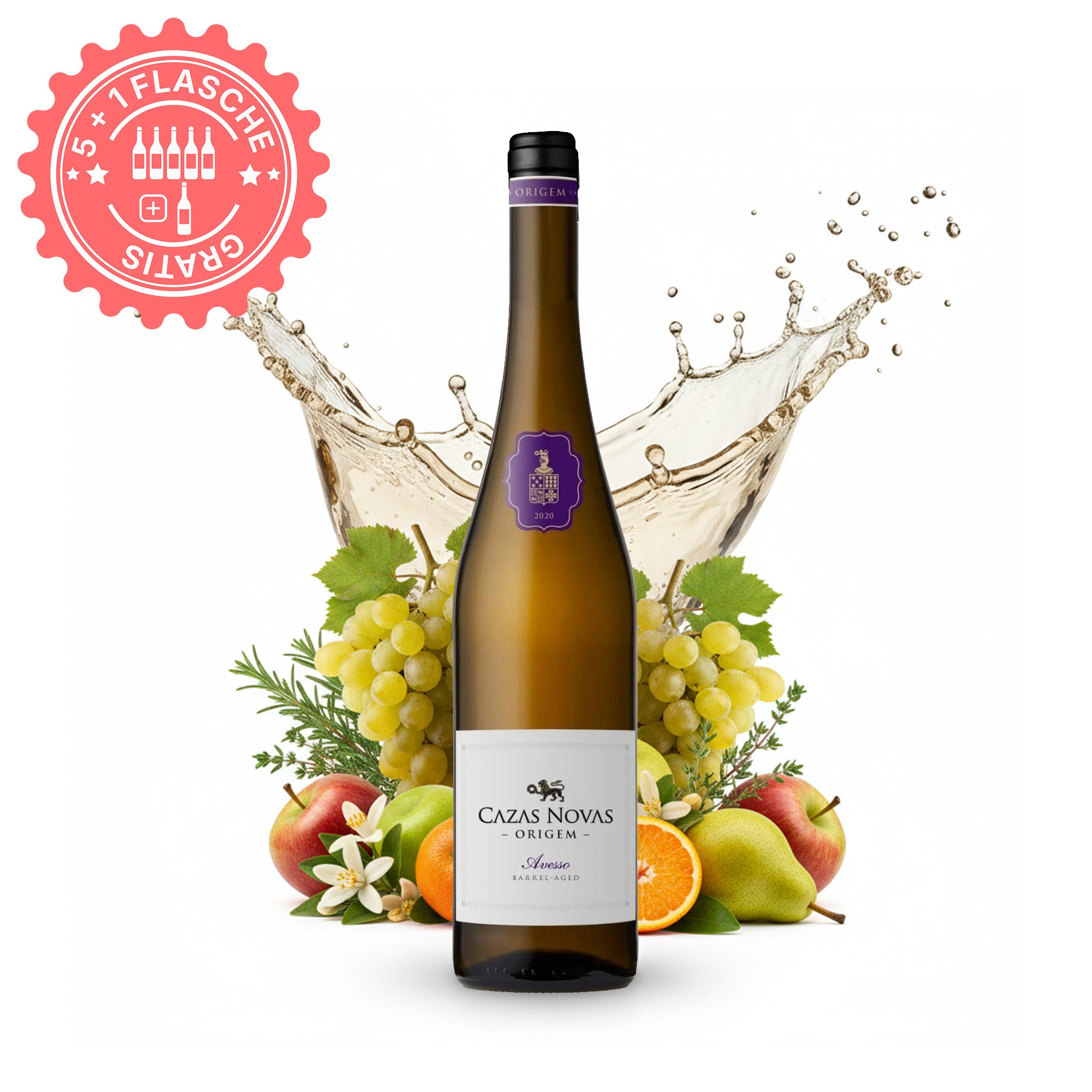Cazas Novas Origin Avesso Vinho Verde White Wine Fresh Mineral 12.5% 0.75 L