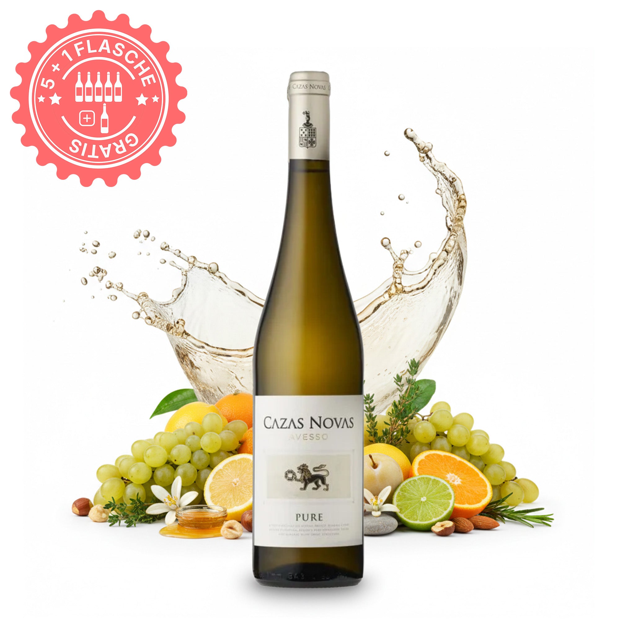 Cazas Novas Pure Avesso Vinho Verde White Wine Fresh Mineral 12.5% vol 0.75 L