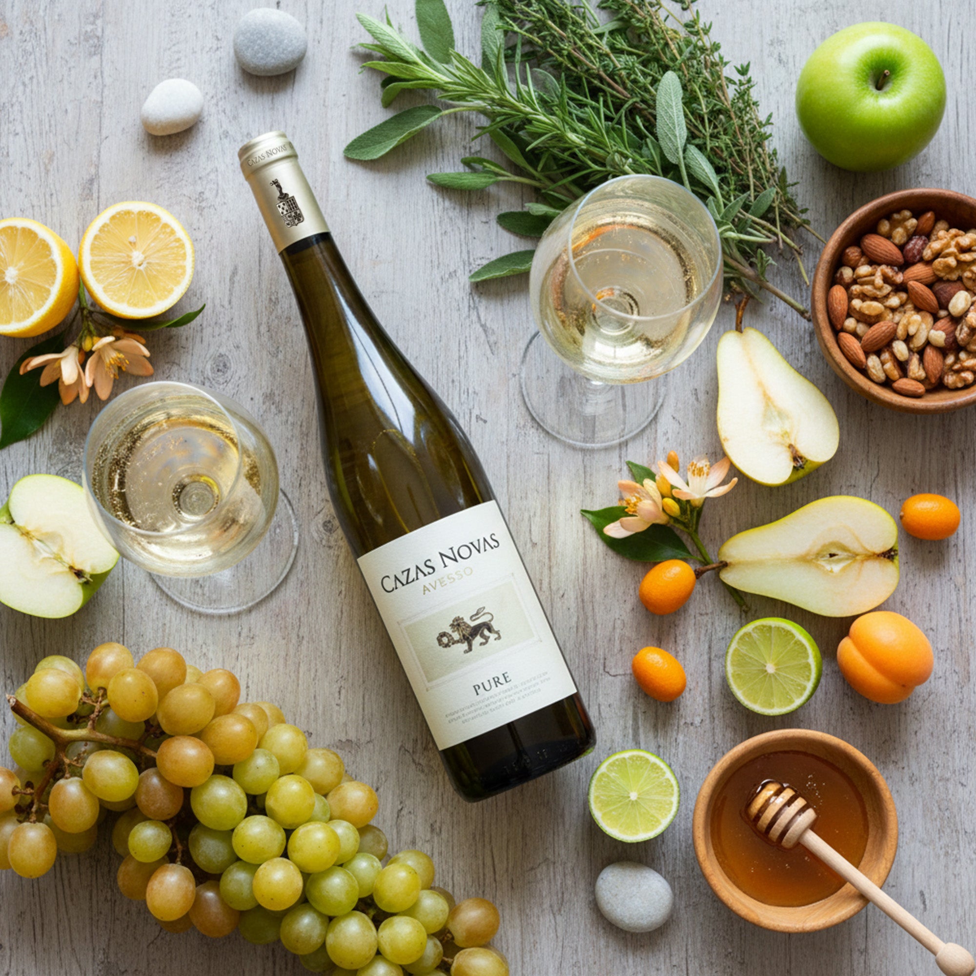 Cazas Novas Pure Avesso Vinho Verde White Wine Fresh Mineral 12.5% vol 0.75 L