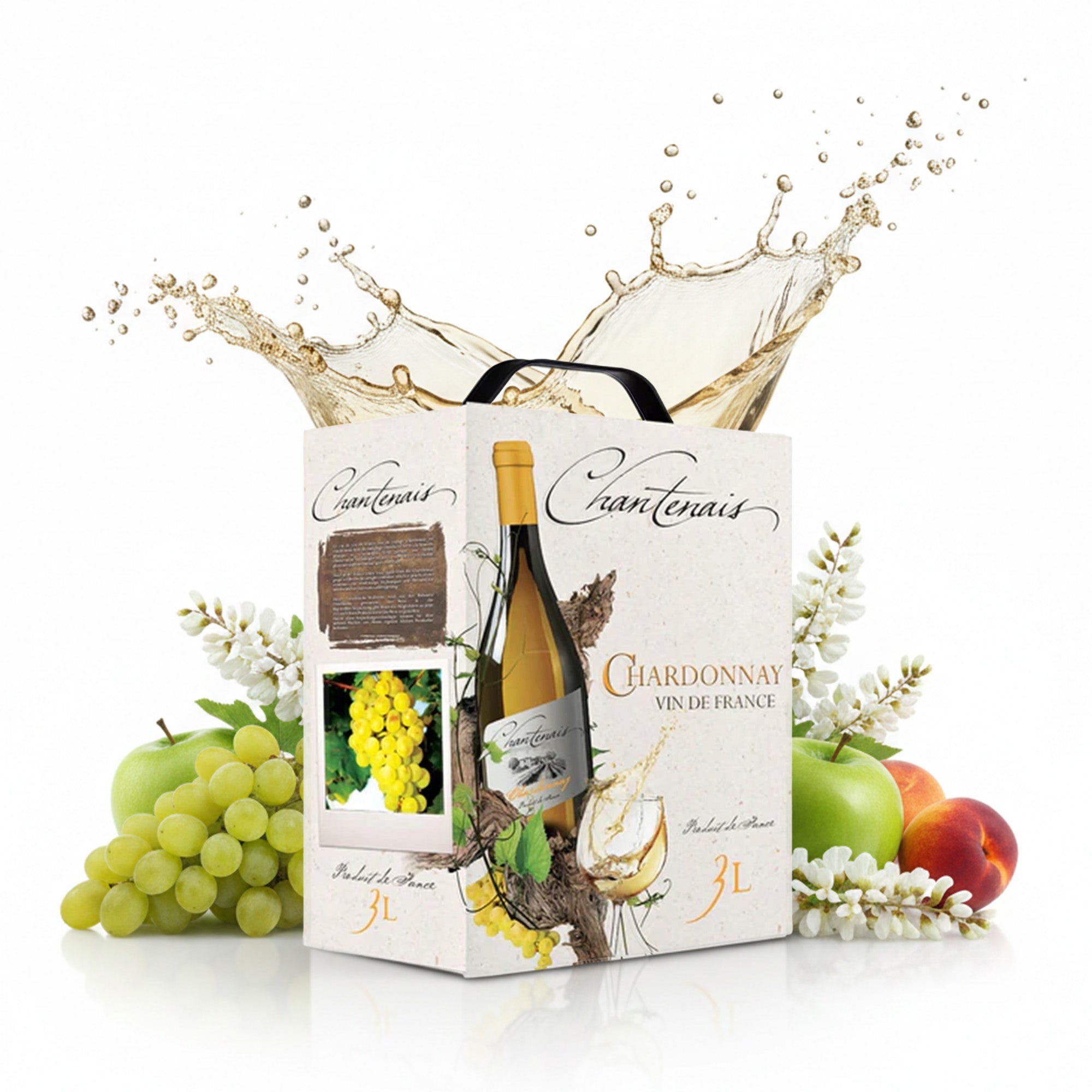 Chantenais Chardonnay Weißwein trocken Vin de France Bag-in-Box 3 l