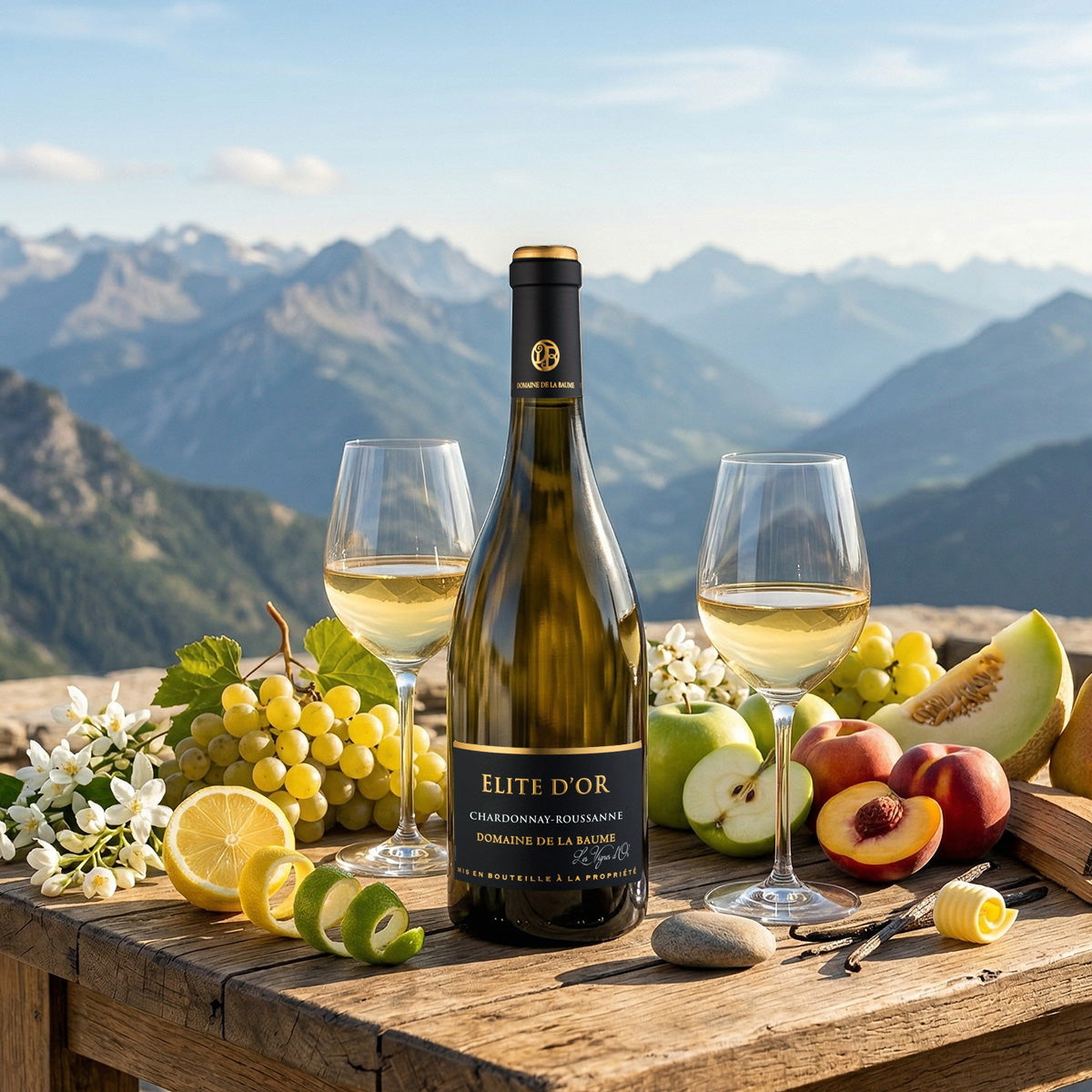 Domaine de la Baume Elite d'Or Chardonnay, Roussanne 2024 0,75 L 14,5 % vol.