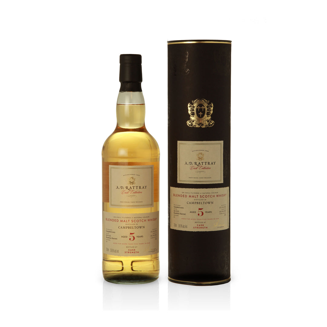 Campbeltown Blend, 2016, 5 Jahre, 1 st Fill Bourbon Barrel - A.D. RATTRAY – Cask Collection -