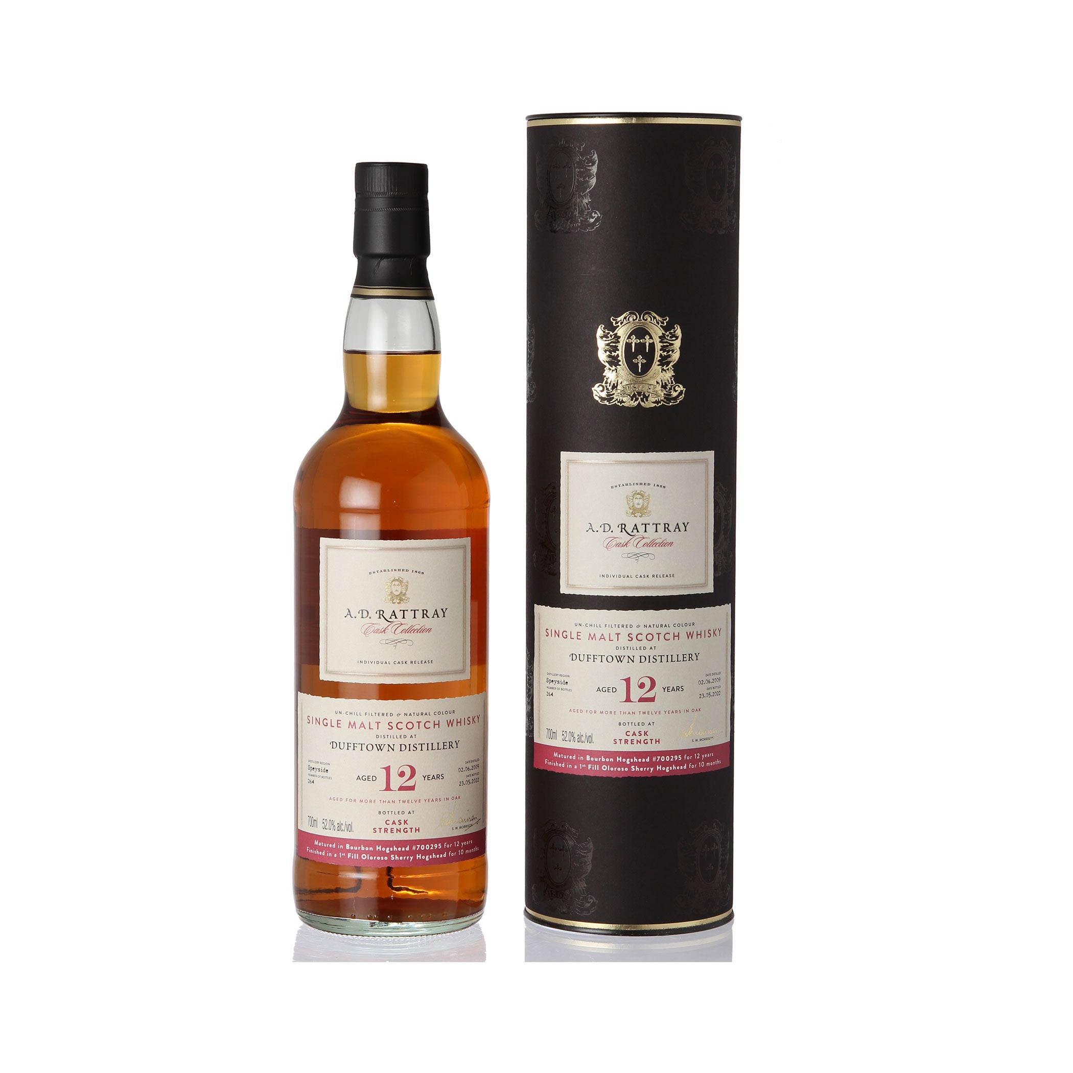Dufftown, 2009, 12 Jahre, Oloroso Sherry Finish - A.D. RATTRAY – Cask Collection -