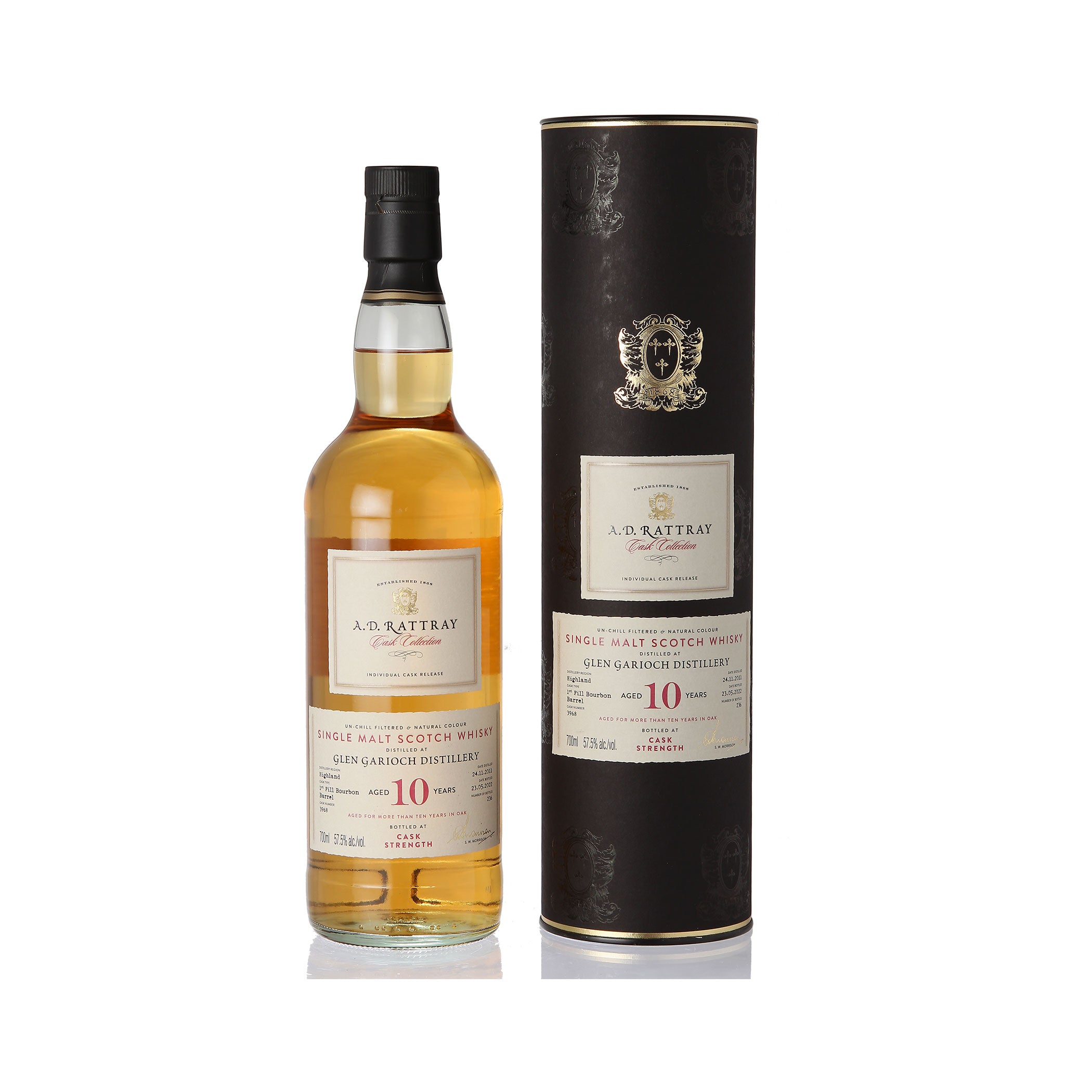 Glen Garioch, 2011, 10 Jahre, 1st. Fill Bourbon Barrel - A.D. RATTRAY – Cask Collection -